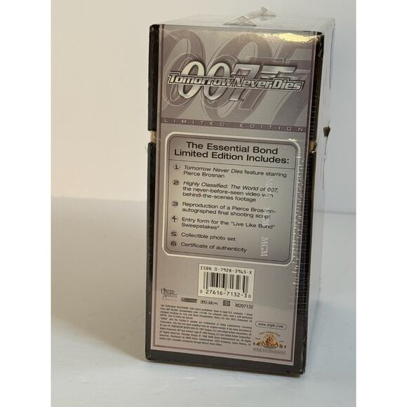 James Bond 007 Tomorrow Never Dies VHS Box Set Limited Edition NEW SEALED - Picture 4 of 5